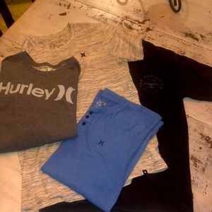 Lot of 4 small medium Hurley shirts men’s